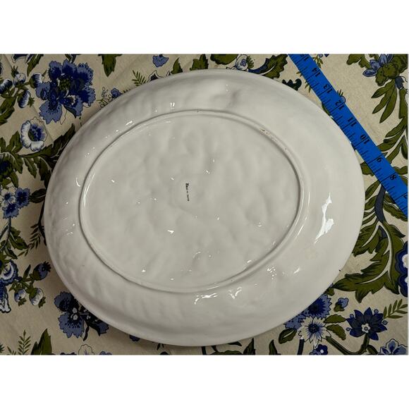 RARE Vintage Hand Painted Made in Italy Turkey Platter Oval Vietri Nieman Marcus - Picture 2 of 6